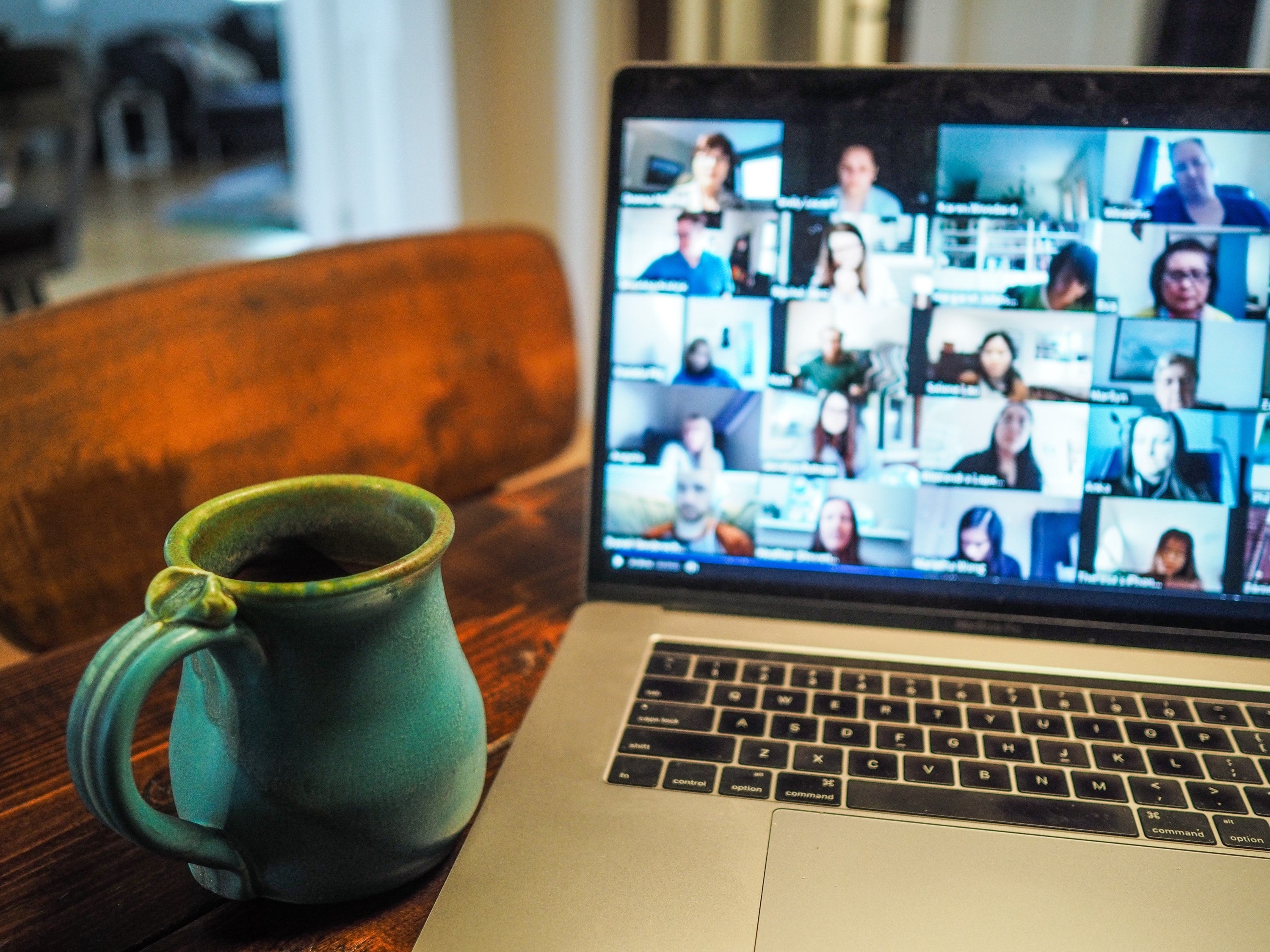 close the day working from home