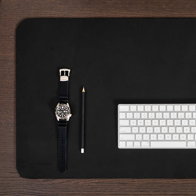 Deskmate Home Office Desk Mat - Black